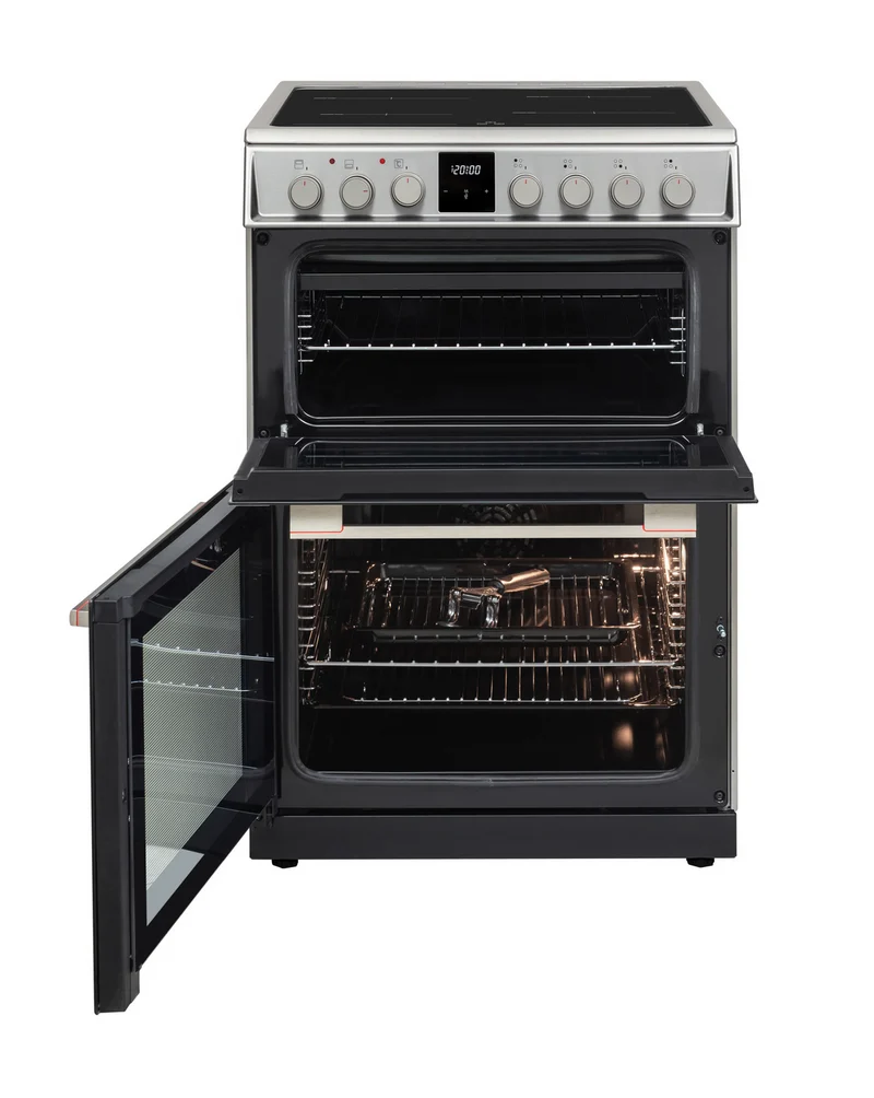 Sharp KF-66DIDD04IM1I-EN 60x60cm Freestanding Induction Double Oven, Inox