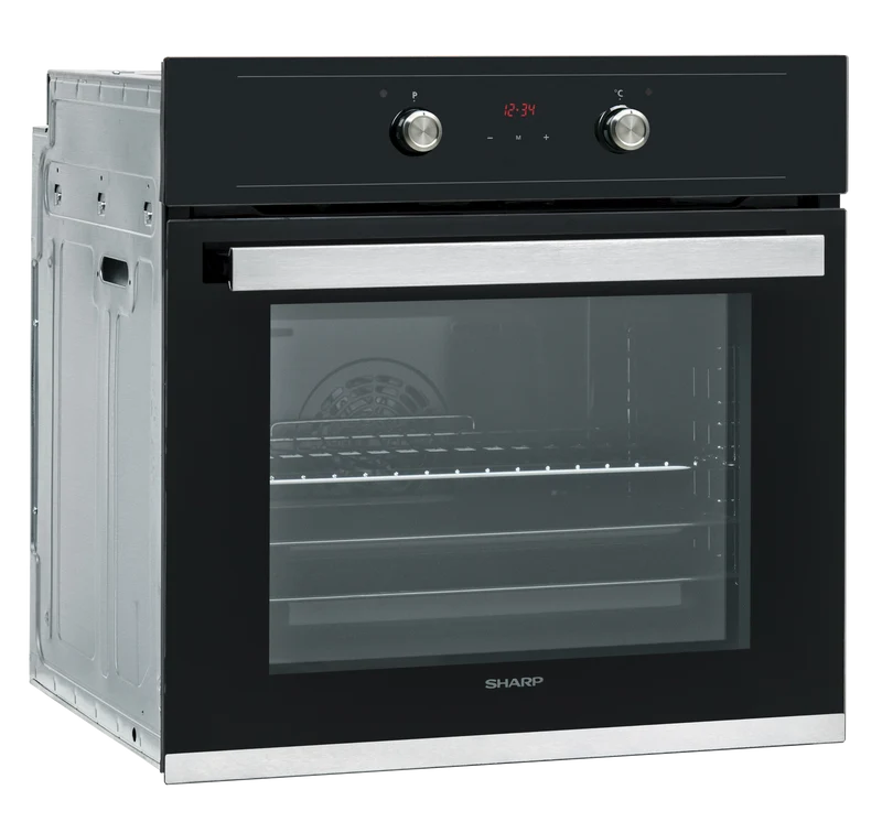 Sharp K-60D22BM1-EU Built-In 69lt. Standard Fan Assisted Oven, Black