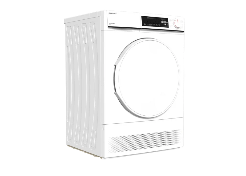 SHARP KD-NCB8S7PW91-EN Freestanding Tumble Dryer 8 kg B Class with Condenser Technology