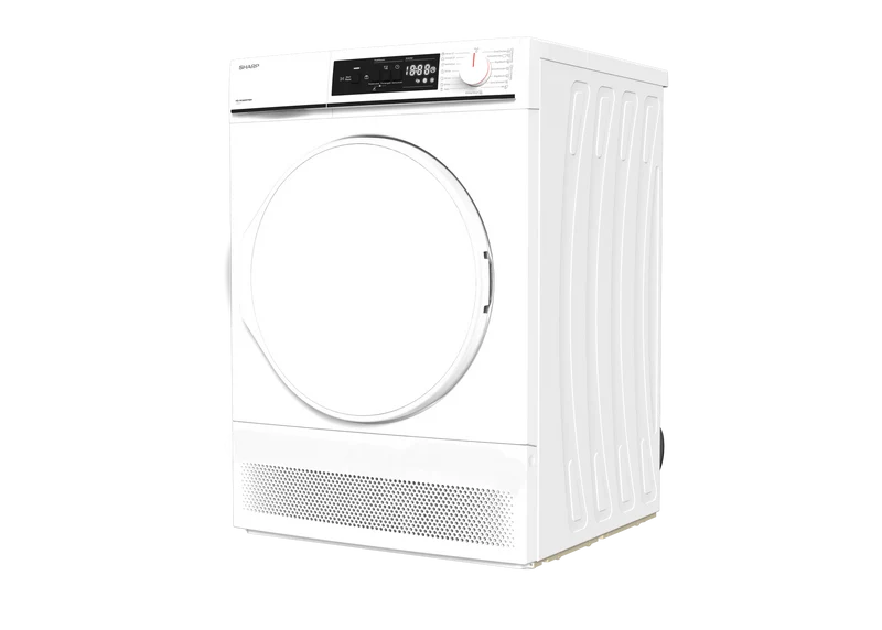 SHARP KD-NCA8S7PW91-DE Freestanding Tumble Dryer 8 kg B Class with Condenser Technology