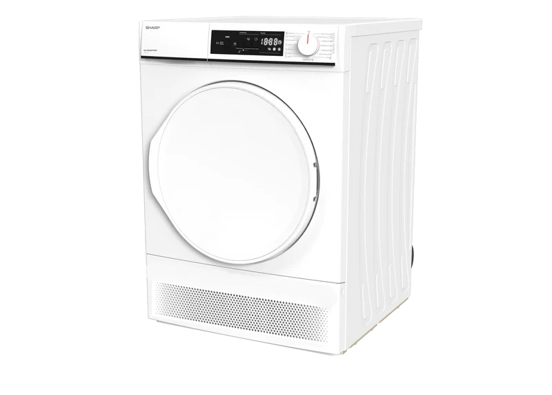 SHARP KD-NCA8S7PW91-DE Freestanding Tumble Dryer 8 kg B Class with Condenser Technology