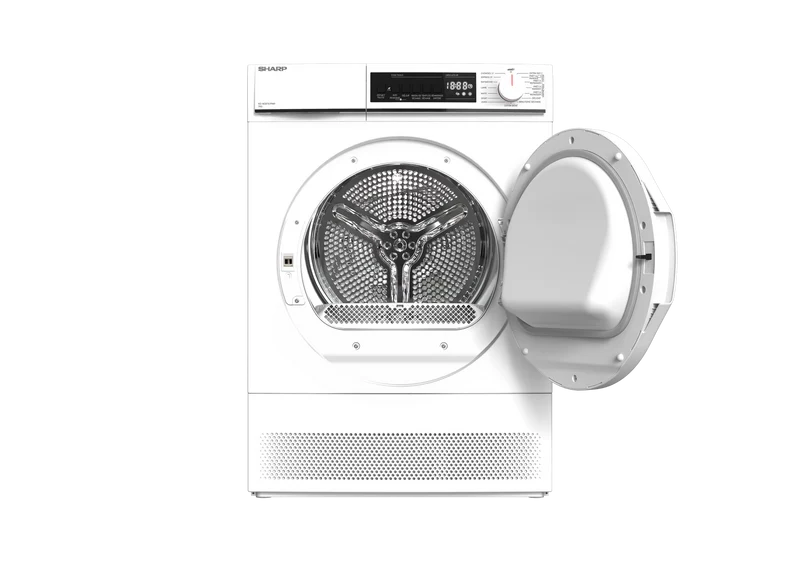 SHARP KD-NCB7S7PW91-FR Freestanding Tumble Dryer 7 kg B Class with Condenser Technology