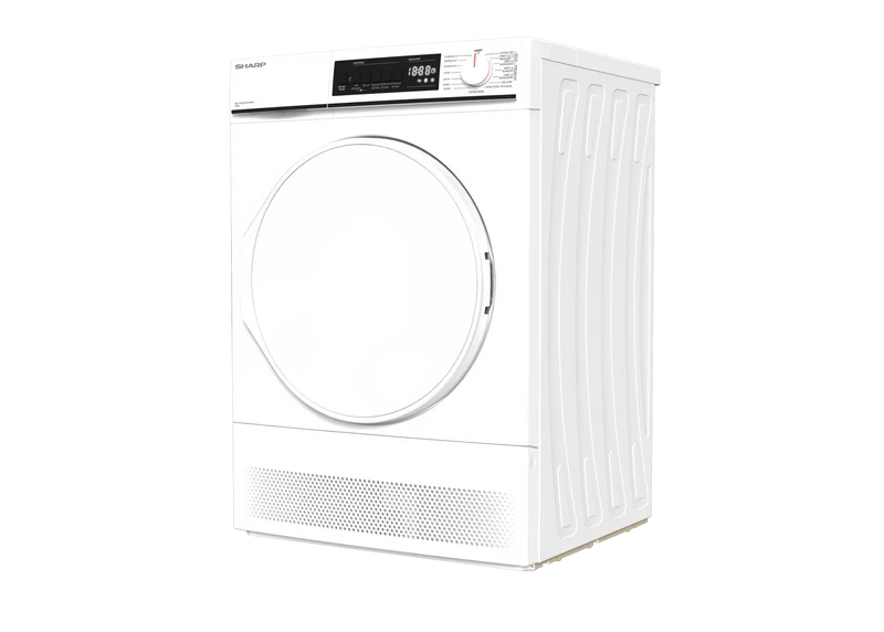 SHARP KD-NCB7S7PW91-FR Freestanding Tumble Dryer 7 kg B Class with Condenser Technology