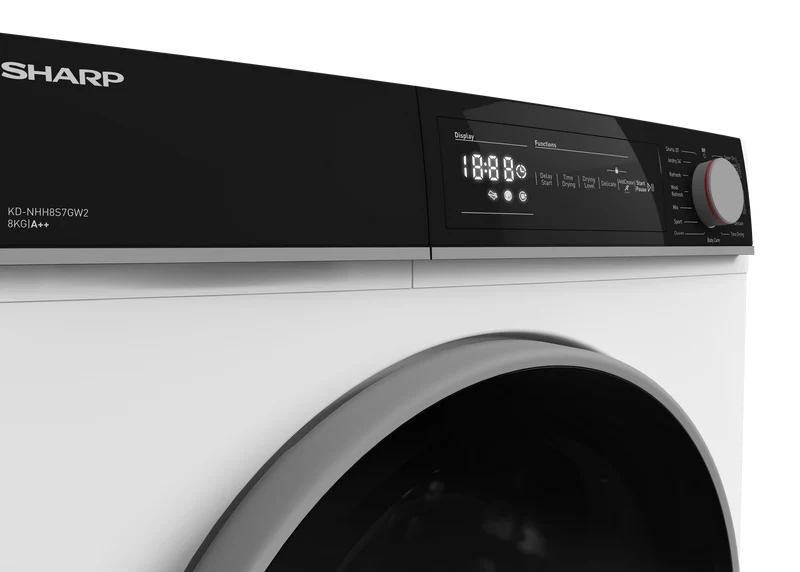 SHARP KD-NHH8S7GW21-EN Freestanding Tumble Dryer 8 kg A++ with Heat Pump Technology