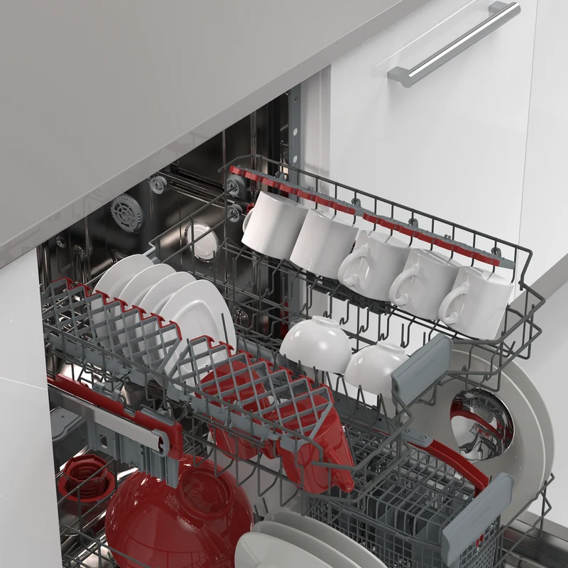 SHARP QW-NI14I47EX Integrated 60cm Dishwasher 13PS 47 db E Class with MicroBan Technolgy