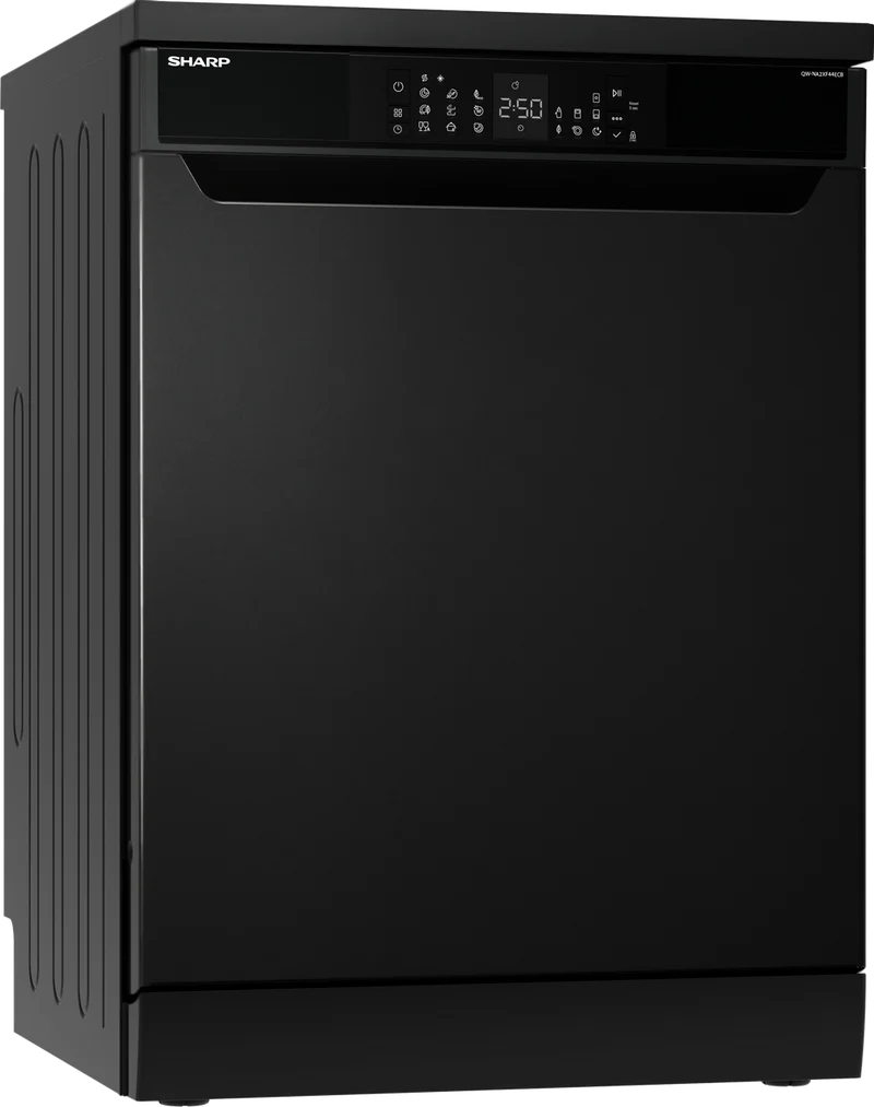 SHARP QW-NA2XF44ECB Freestanding 60cm Dishwasher 14PS 44 db C Class with Inverter Motor