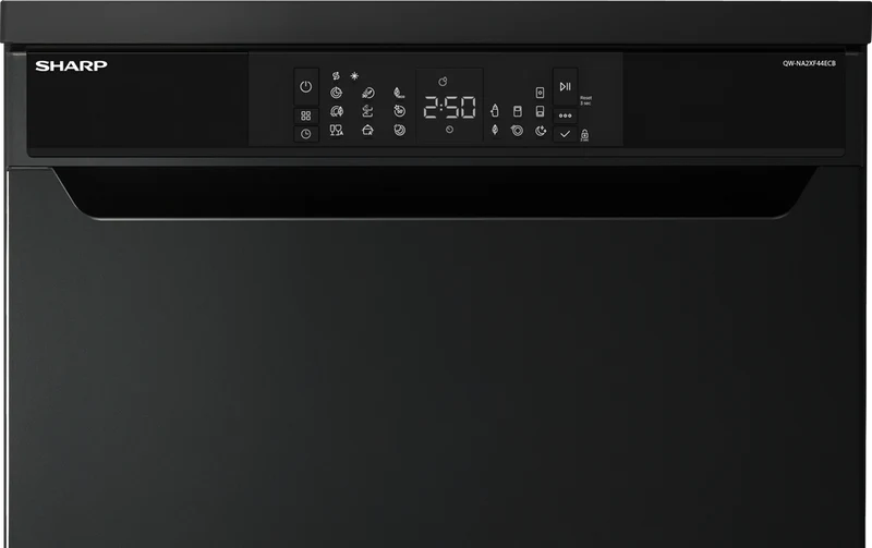 SHARP QW-NA2XF44ECB Freestanding 60cm Dishwasher 14PS 44 db C Class with Inverter Motor