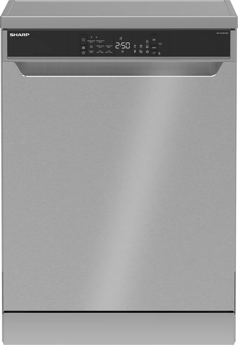 SHARP QW-NA25F44BI Freestanding 60cm Dishwasher 14PS 44 db B Class with EcoBox Technology