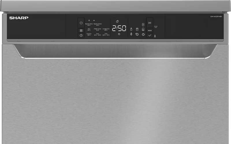 SHARP QW-NA25F44BI Freestanding 60cm Dishwasher 14PS 44 db B Class with EcoBox Technology