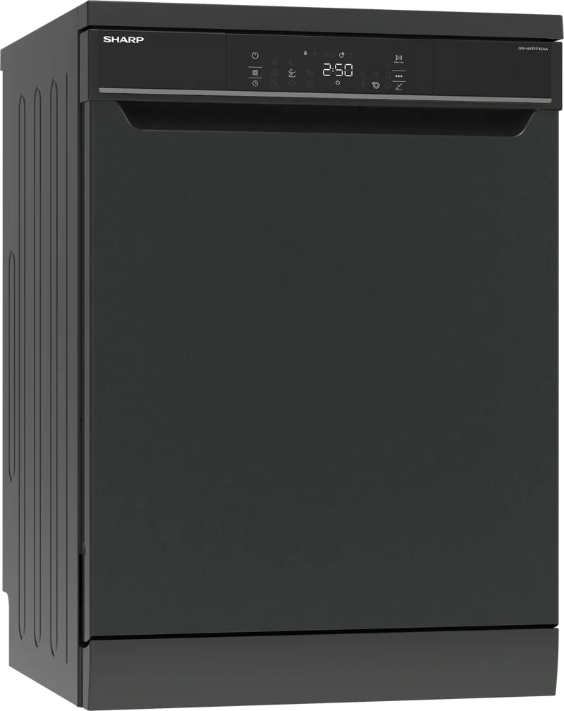 SHARP QW-NA3YF42AA Freestanding 60cm Dishwasher 14PS 42 db A Class with EcoBox Technology