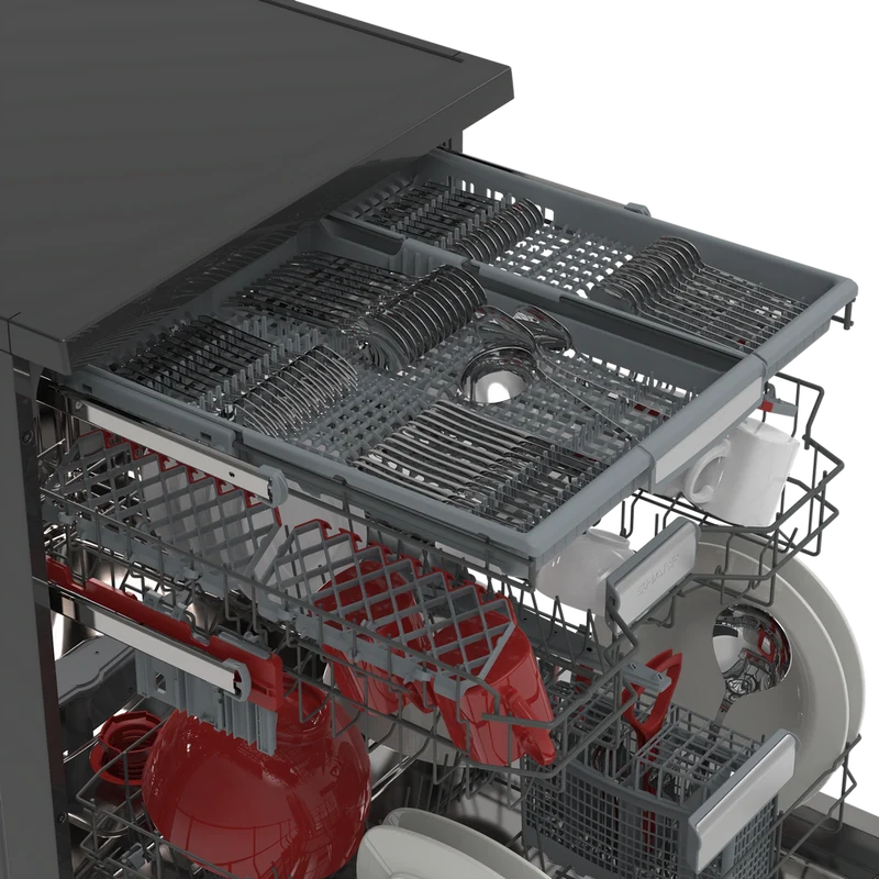 SHARP QW-NA3YF42AA Freestanding 60cm Dishwasher 14PS 42 db A Class with EcoBox Technology