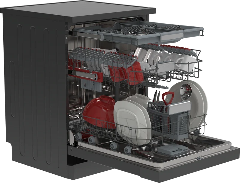 SHARP QW-NA3YF42AA Freestanding 60cm Dishwasher 14PS 42 db A Class with EcoBox Technology