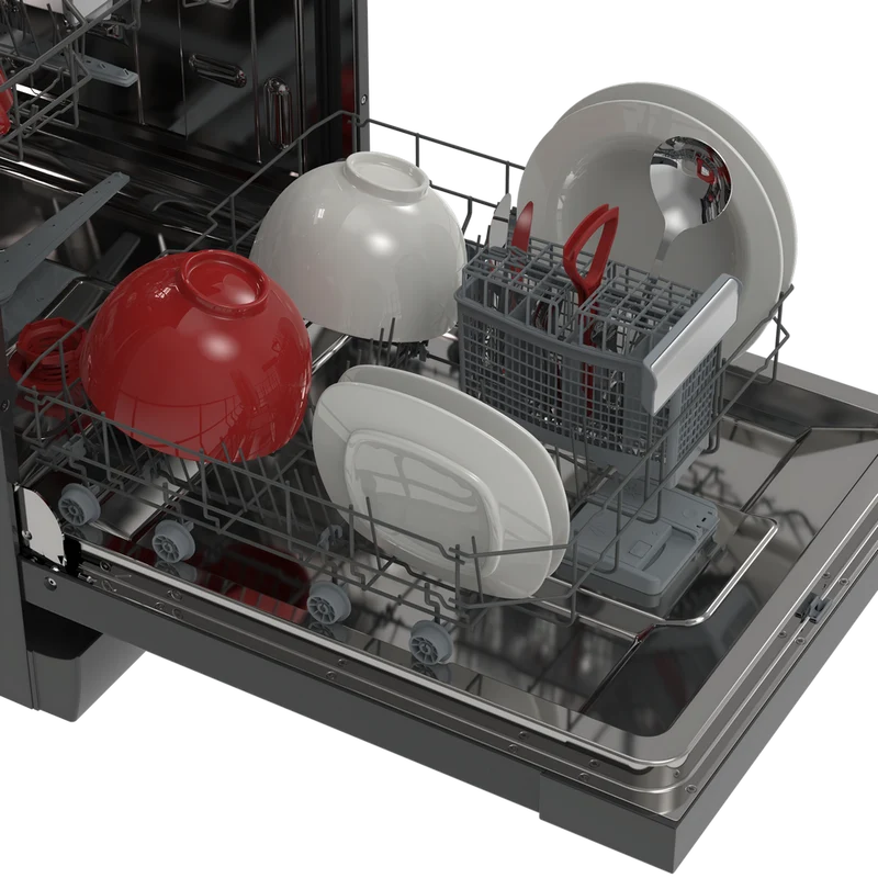 SHARP QW-NA3YF42AA Freestanding 60cm Dishwasher 14PS 42 db A Class with EcoBox Technology