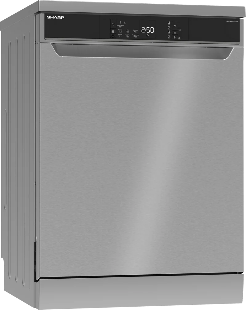 SHARP QW-NA1FF45DI Freestanding 60cm Dishwasher 16PS 45 db D Class with Multifunctional rack