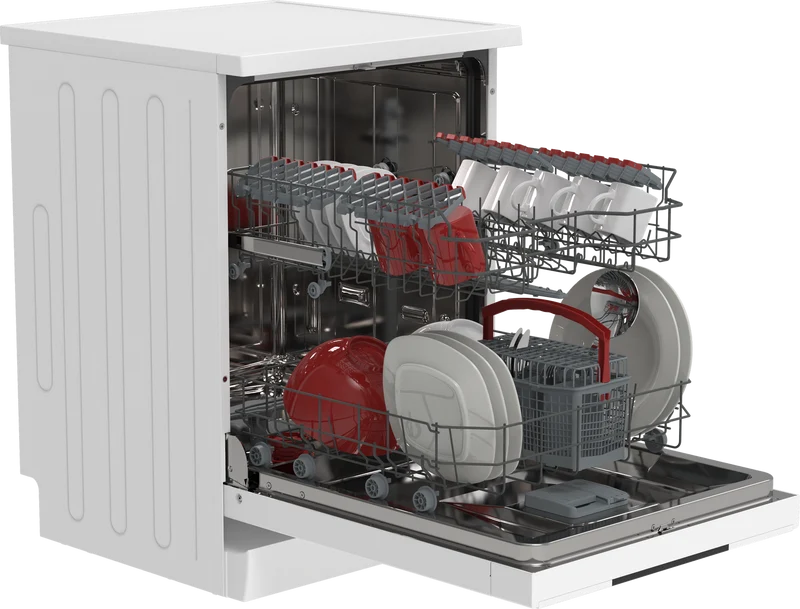 SHARP QW-NA1BF47EW Freestanding 60cm Dishwasher 13PS 47 db E Class with MicroBan Technolgy