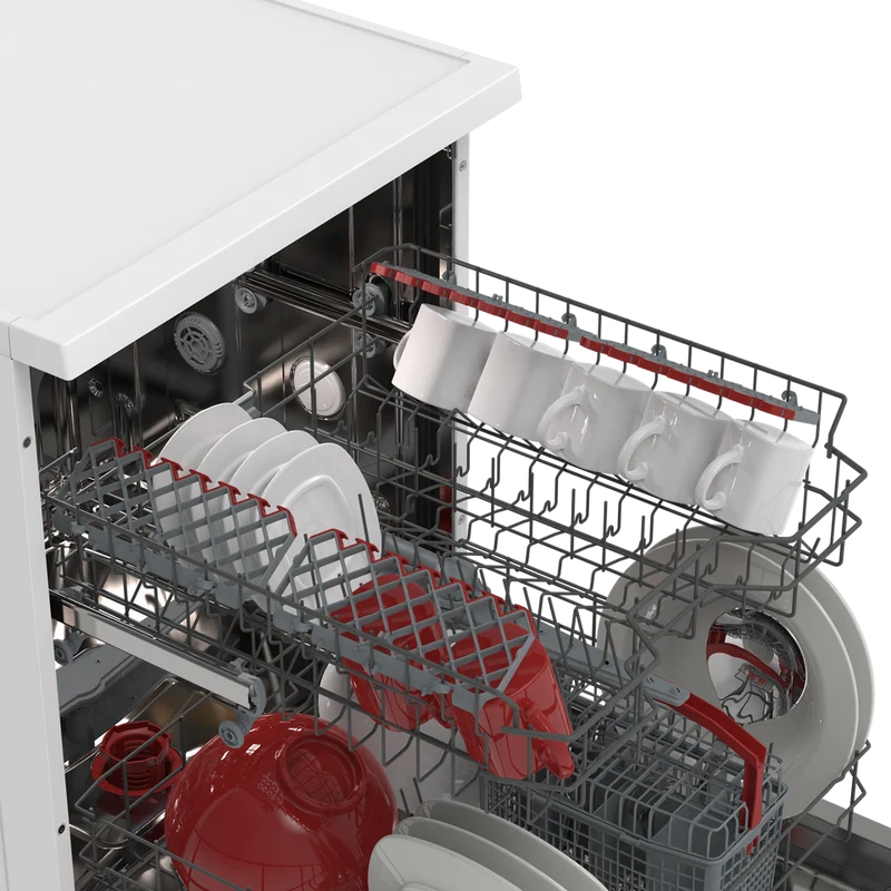 SHARP QW-NA1BF47EW Freestanding 60cm Dishwasher 13PS 47 db E Class with MicroBan Technolgy