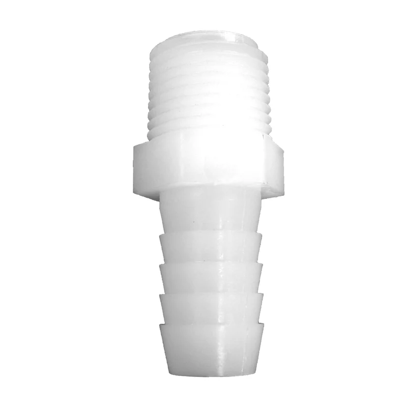Nylon 1/2" Hose Tail to 3/8" Threaded Pump Connectors