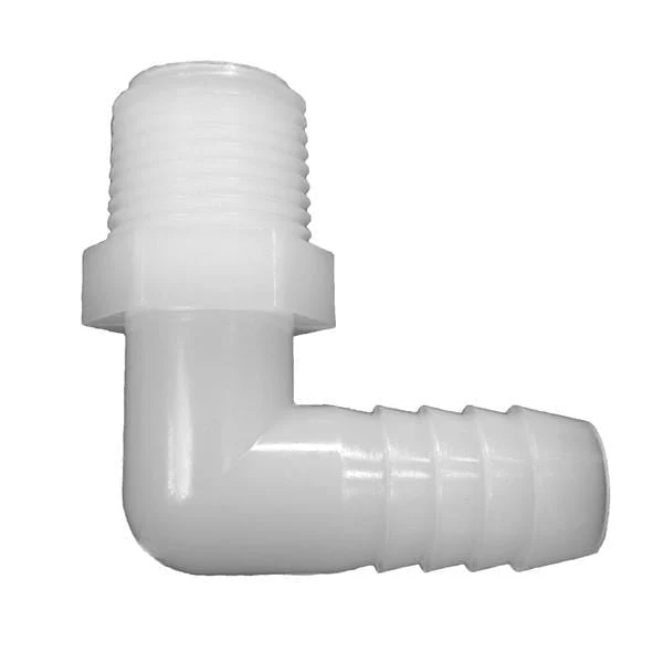 Nylon 1/2" Hose Tail to 3/8" Threaded Pump Connectors