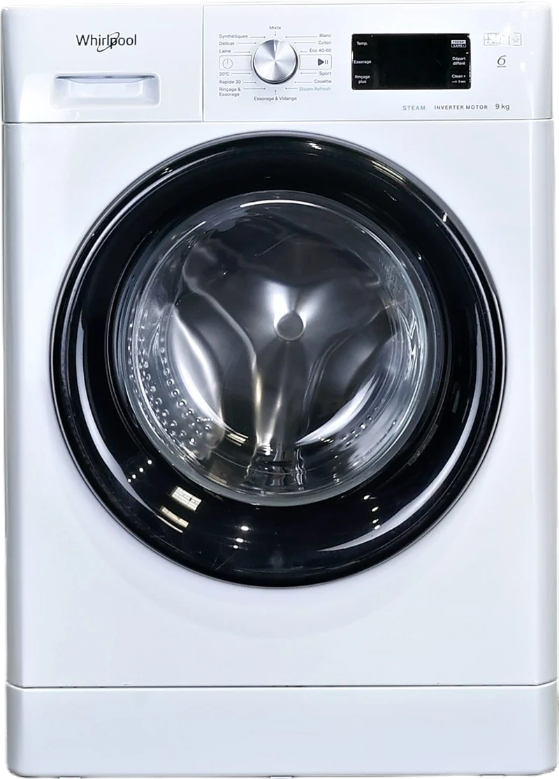 Lave-linge Hublot 9 kg Reconditionné WHIRLPOOL FFBP9469BVFR