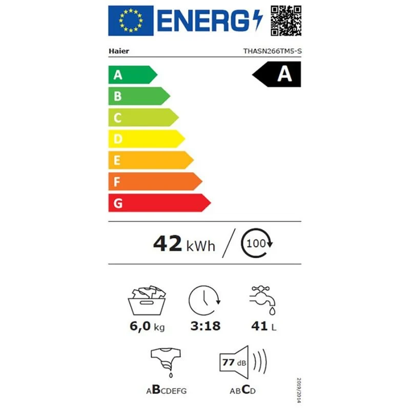 Lave-linge Top 6 kg Reconditionné HAIER THASN266TM5-S