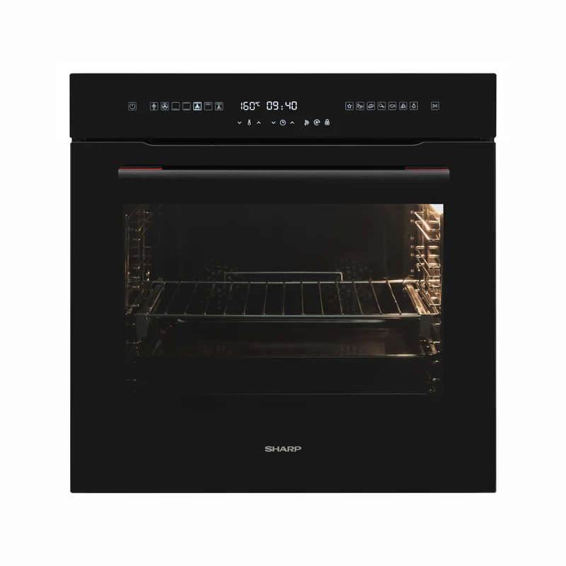 Sharp KA-75L64BNH-EU Built-In 73lt. Standard Multifunction Oven, Pure Black
