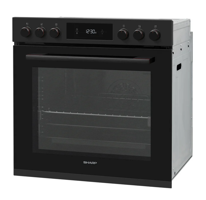 Sharp K-72P51BNH-EU Built-In 78lt. Polyvalent Multifunction Oven, Matte Black