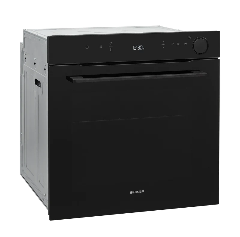 Sharp KA-73G68BNH-PL Built-In 78lt. Steam Assisted Multifunction Oven, Pure Black