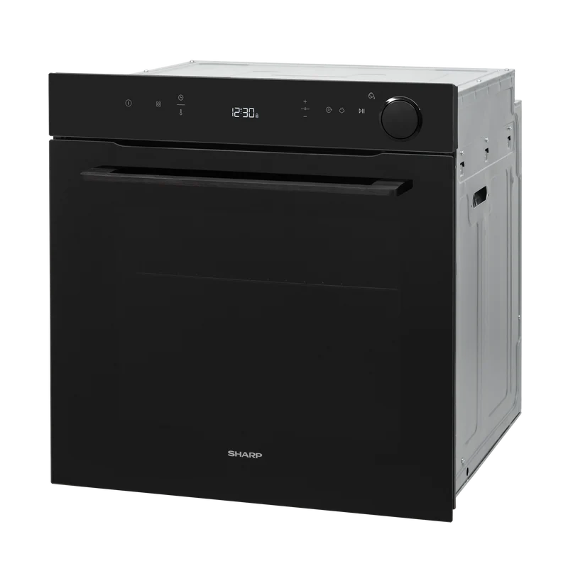 Sharp KA-73G68BNH-PL Built-In 78lt. Steam Assisted Multifunction Oven, Pure Black