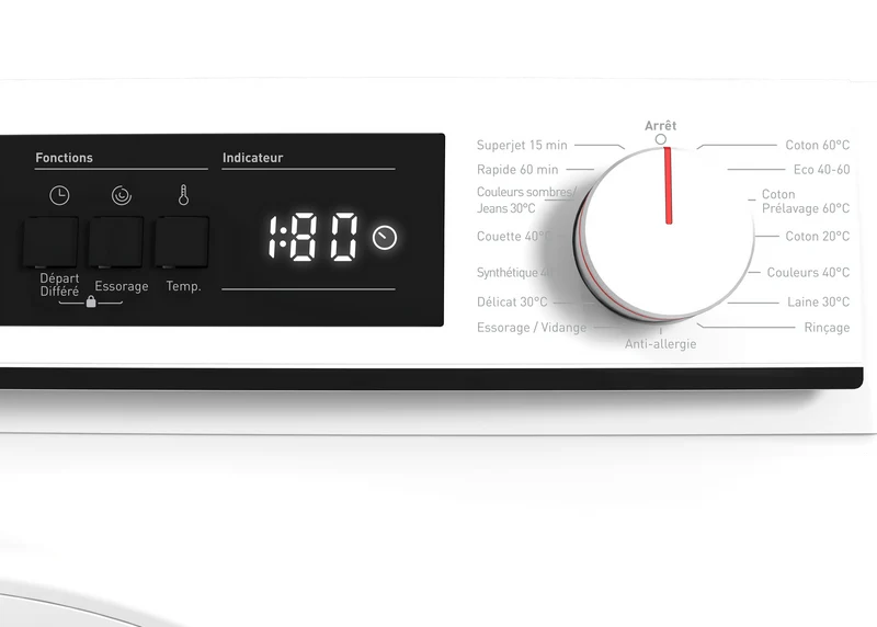 SHARP ES-NFA914BWNA-FR Freestanding Washing Machine 9 kg 1400 RPM A Class with Advanced Inverter Motor Technology
