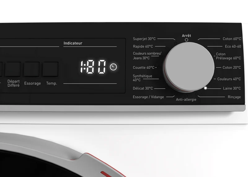 SHARP ES-NFB914CWDA-FR Freestanding Washing Machine 9 kg 1400 RPM A Class with DoubleJet Technology