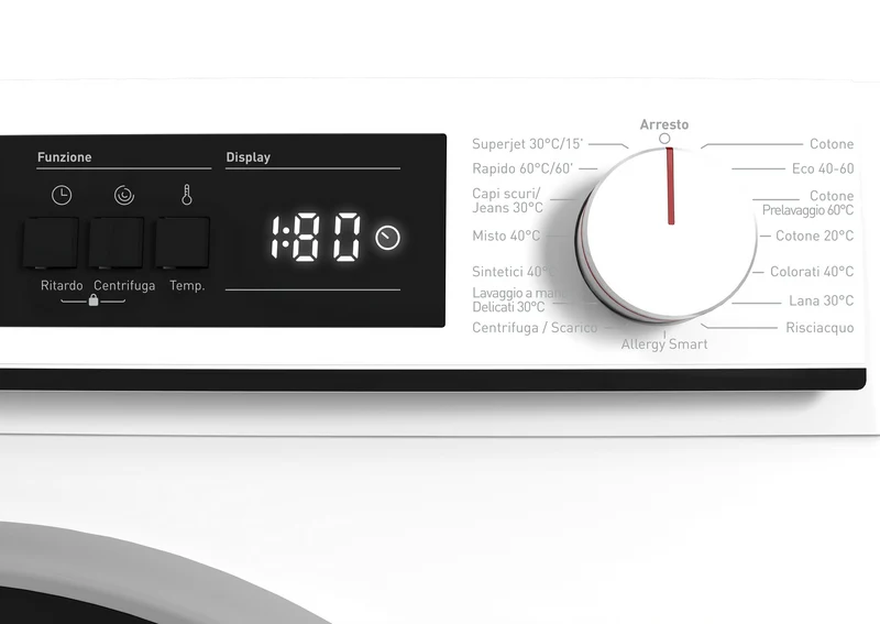 SHARP ES-NFA814BW1NA-IT Freestanding Washing Machine 8 kg 1400 RPM A Class with Advanced Inverter Motor Technology
