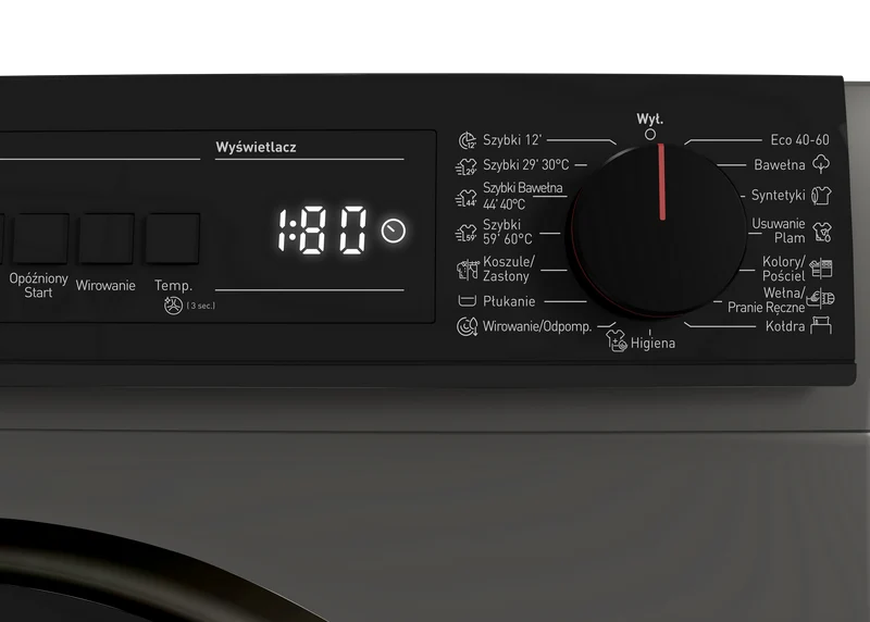 SHARP ES-SFB812YAA-PL Freestanding Washing Machine 8 kg 1400 RPM A Class with Slim Depth