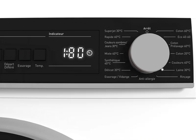 SHARP ES-NFB814AWNA-FR Freestanding Washing Machine 8 kg 1400 RPM A Class with Steam Technology