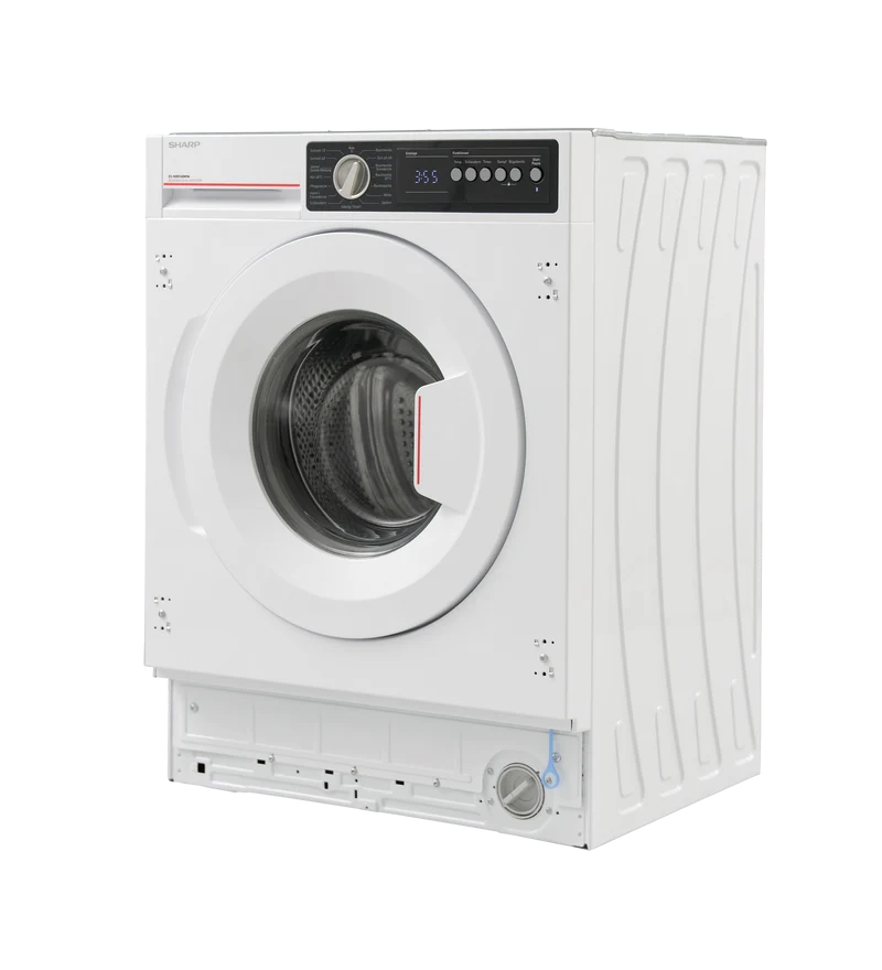 SHARP ES-NIB814BWNA-DE Integrated Washing Machine 8 kg 1400 RPM A Class with Steam Technology