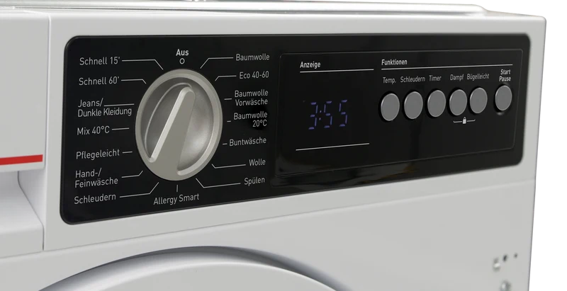 SHARP ES-NIB814BWNA-DE Integrated Washing Machine 8 kg 1400 RPM A Class with Steam Technology