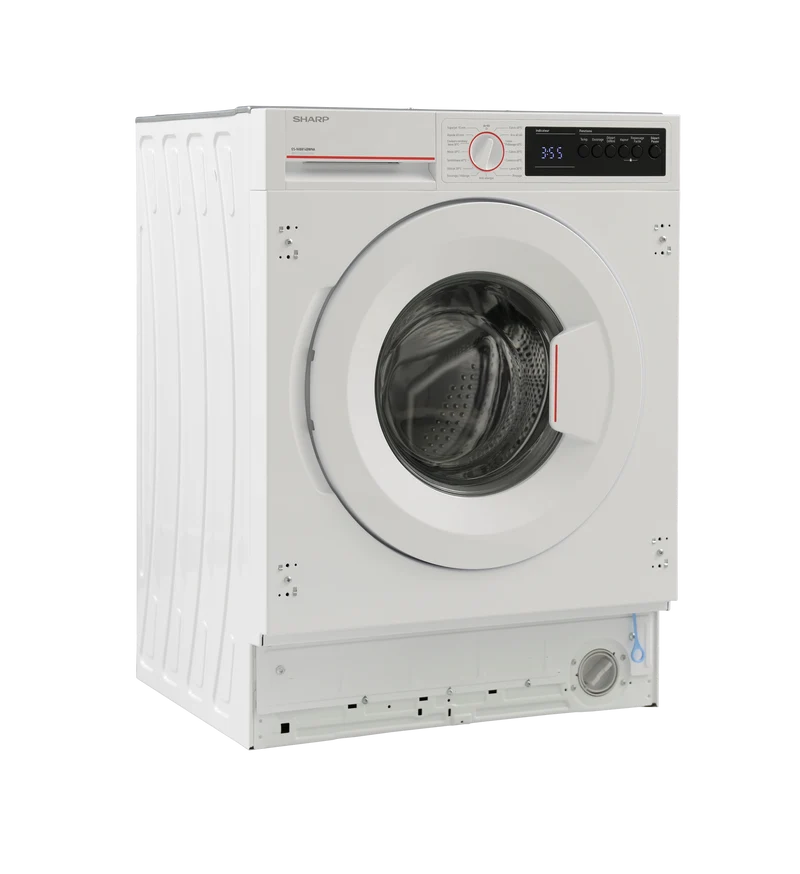 SHARP ES-NIB814BWNA-FR Integrated Washing Machine 8 kg 1400 RPM A Class with Steam Technology