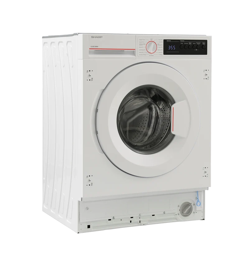 SHARP ES-NIB714BWNA-FR Integrated Washing Machine 7 kg 1400 RPM A Class with Steam Technology