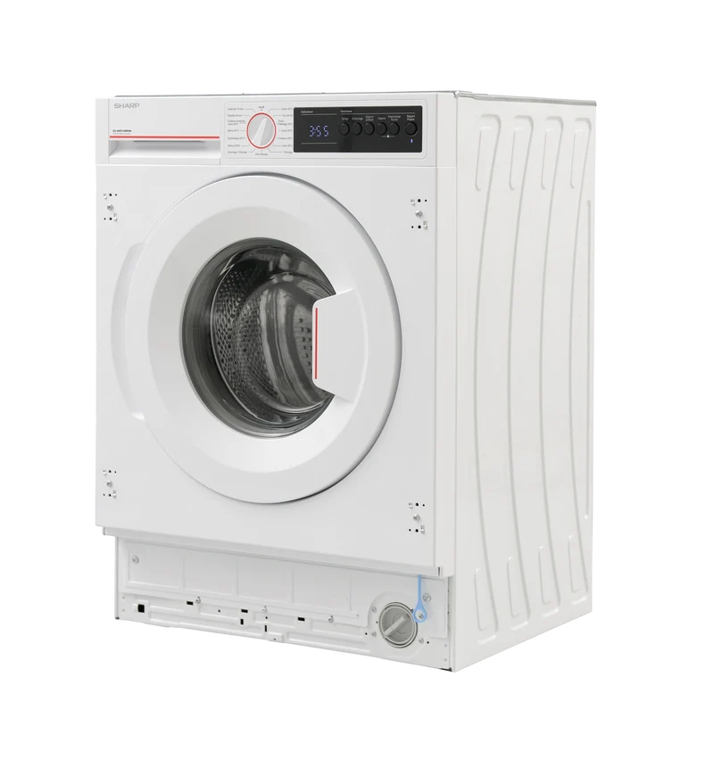 SHARP ES-NIB714BWNA-FR Integrated Washing Machine 7 kg 1400 RPM A Class with Steam Technology