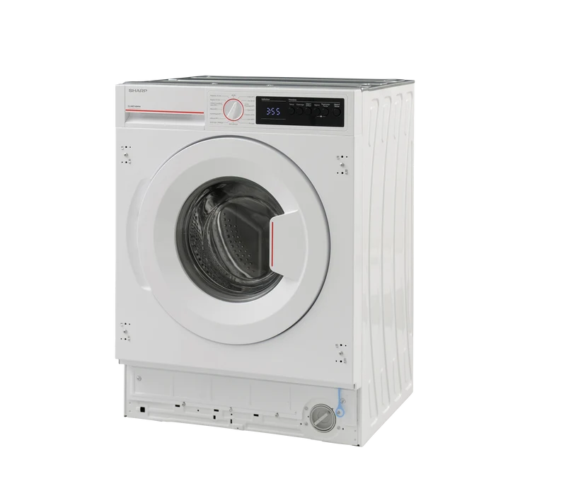 SHARP ES-NIB714BWNA-FR Integrated Washing Machine 7 kg 1400 RPM A Class with Steam Technology