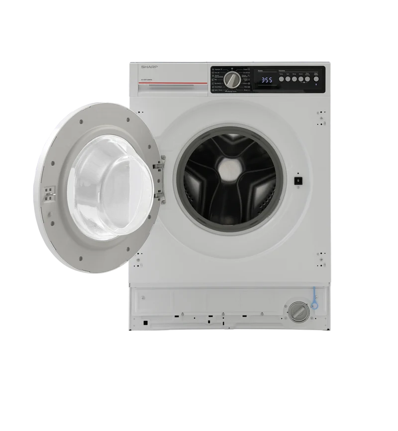 SHARP ES-NIB714BWNA-EE Integrated Washing Machine 7 kg 1400 RPM A Class with Steam Technology