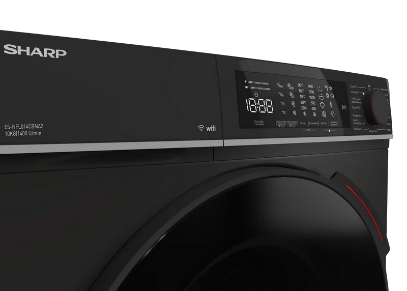 SHARP ES-NFL014CBNA2-CB Freestanding Washing Machine 10 kg 1400 RPM A Class with Dose - On Technology