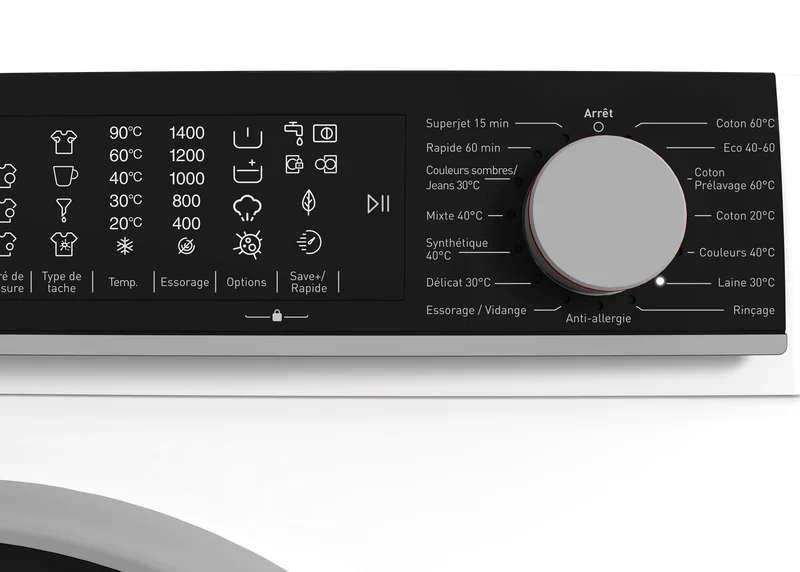 SHARP ES-NFL814AWNA-FR Freestanding Washing Machine 8 kg 1400 RPM A Class with Adcanced Stain Technology