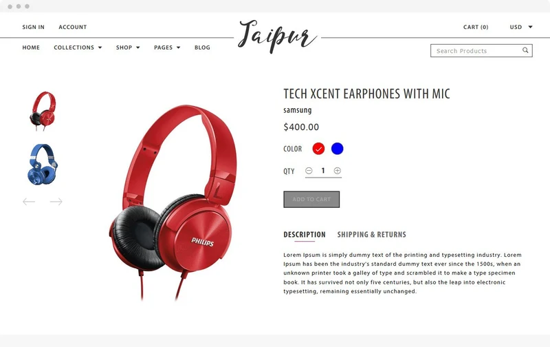 Jaipur Shopify Theme