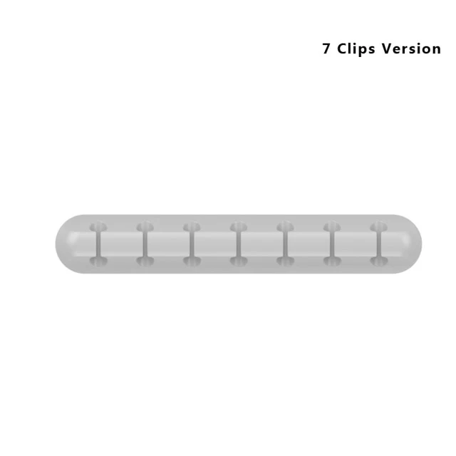 Silicone Cable Organizer USB Cable Holder Flexible Cable Winder Management cable Clips Holder For Mouse Keyboard Earphone Car