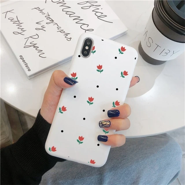 Fruit Flower Soft Phone Case For iPhone 7 Plus X XR XS Max 6 6S 7 8 Plus 5 5S SE 2020 Back Cover For iPhone 12 11 Pro Max Funda