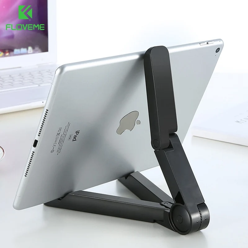 FLOVEME Flexible Tablets Phone Stand Case for iPad 2 3 4 Air 2 Mini for iPhone 4 5s 6 6S Plus For Galaxy S5 S6 Edge 360 Folded