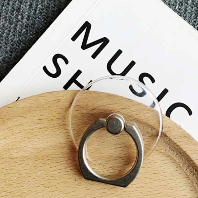 Finger Ring Mobile Phone Smartphone Stand Holder cell Smart Round Phone Ring Transparent Cat holder Heart Socket Car Mount Stand