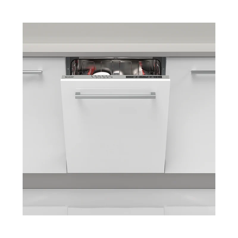 SHARP QW-NI15I49DX-ES Integrated 60 cm Dishwasher 13 PS 49 db D Class with MicroBan Technology