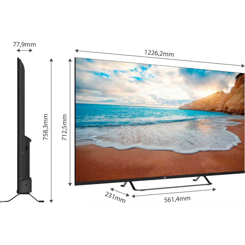 Téléviseur LED 55 pouces Reconditionné ESSENTIEL B 55QLED308 139 cm (55")