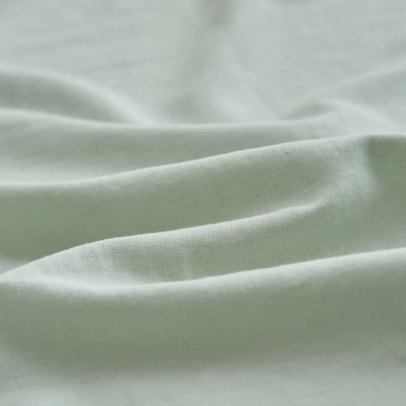 Simple Opulence Linen Cotton Blend Fitted Sheet Soft Breathable Bedding